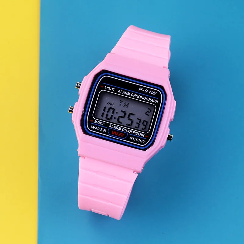 New Electronic Watches for Women Men Rose Gold Rubber Strap LED Digital Wristwatch Ladies Sport Clock Relogio Feminino