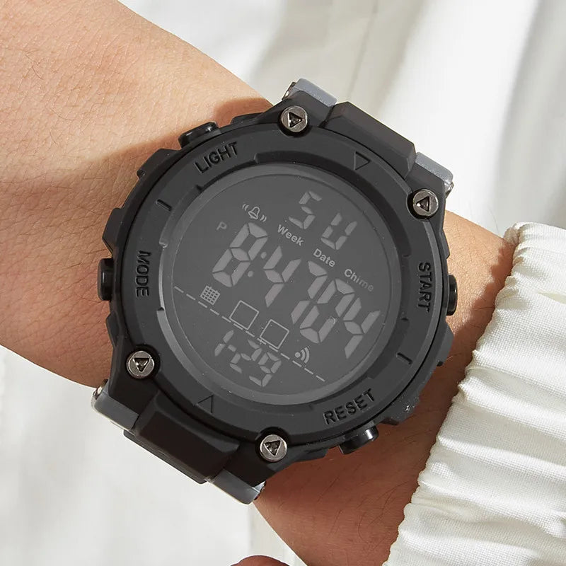 Men's Watches |   Led+Timer+Stopwatch+Alarm Clock |   Lightweight and Resistant to Falls |   Men's and Women's Gym Outdoor Universal Fashion Electronic Watch