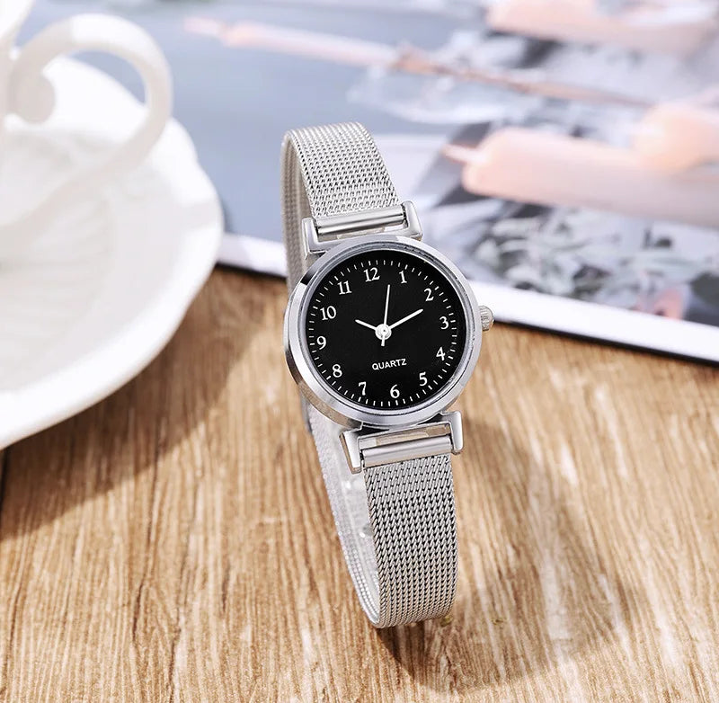 Women silver Bracelet Watch