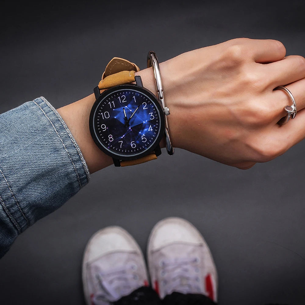 Fashion Wrist Watch Women  Quartz Wristwatches For Ladies Clock Female Hours Hodinky Montre Femme Large Dial PU