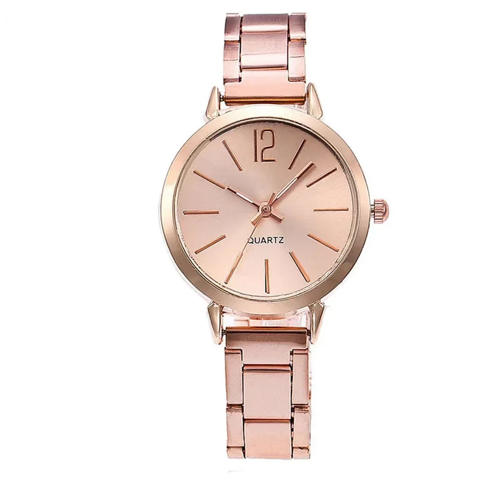 Luxury Wrist Watches for Women Fashion Analog Quartz Watch Stainless Steel Strap Ladies Watch Casual Digital Bracele Watch