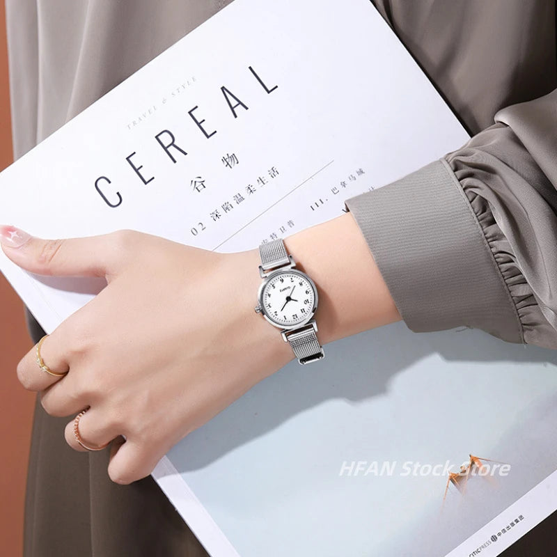 Women silver Bracelet Watch