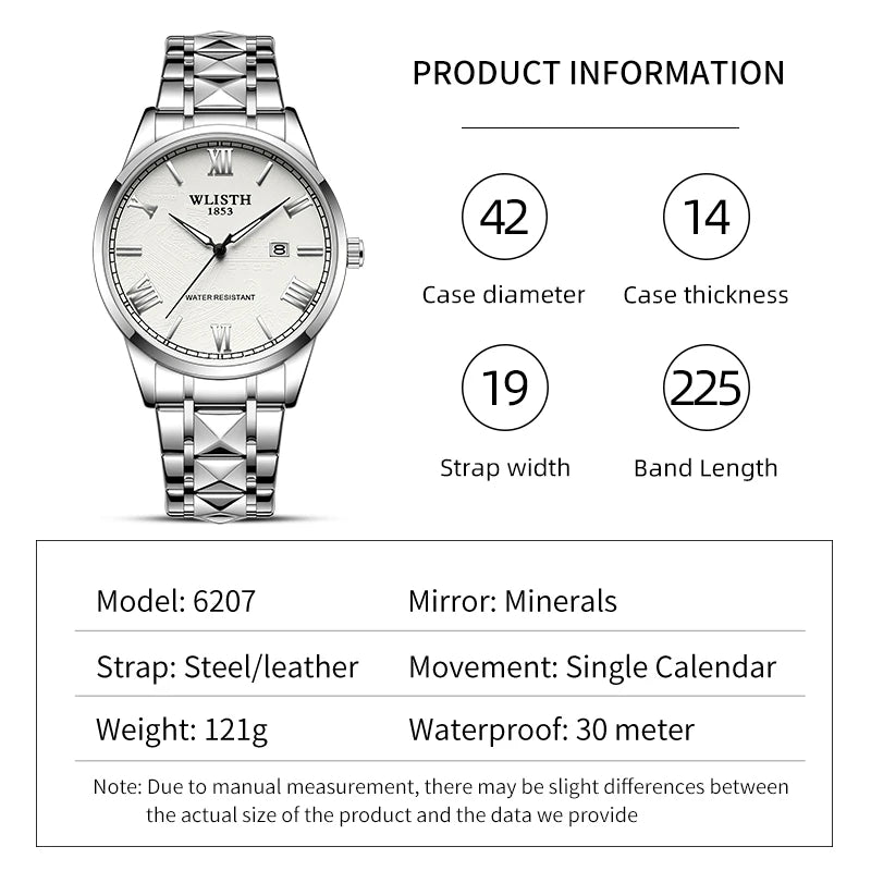 Business Men Watches Waterproof Watch Men Watches Top Brand Original Fashion Watch For Man Luminous Wristwatch reloj hombre