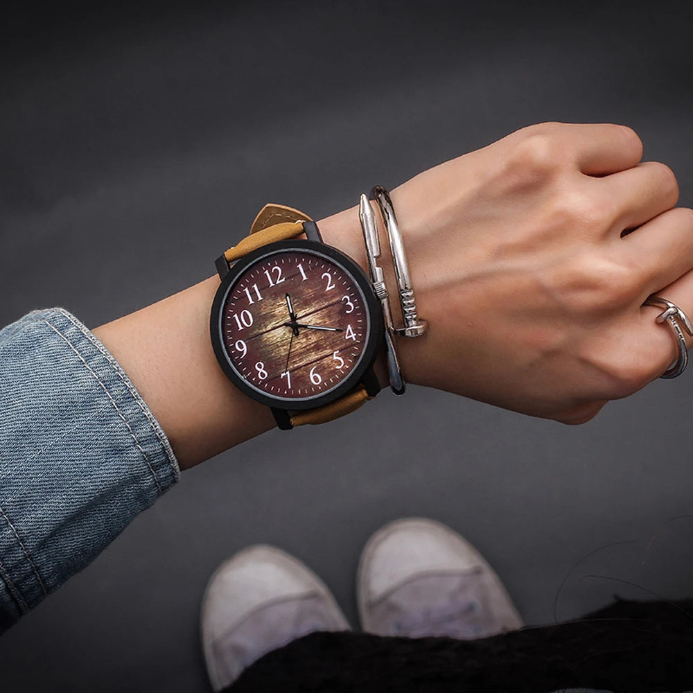 Fashion Wrist Watch Women  Quartz Wristwatches For Ladies Clock Female Hours Hodinky Montre Femme Large Dial PU