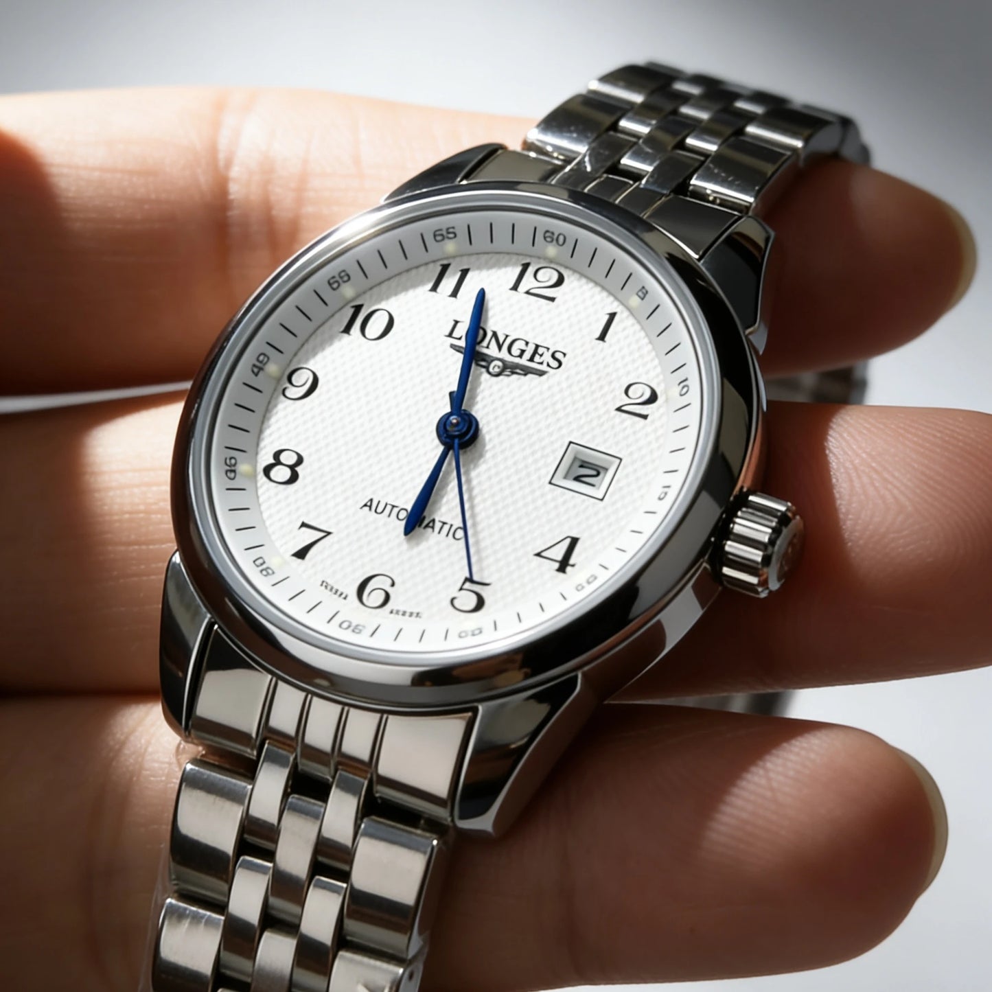 High-End Women's Wristwatch, Luxury Brand Design, Stainless Steel Strap, White Dial, Date Display, Waterproof, Quartz Movement, Perfect Gift for Mother, Girlfriend, Wife