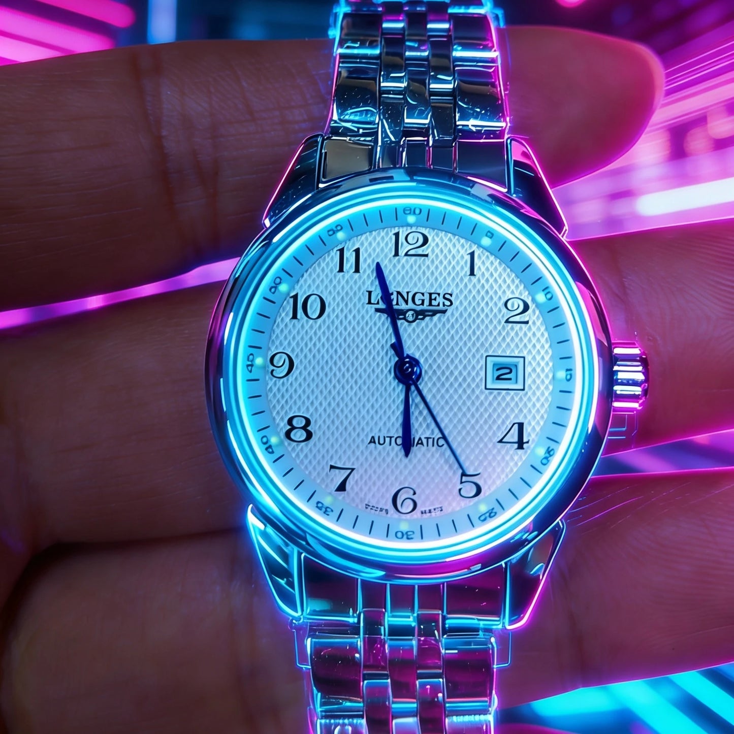 High-End Women's Wristwatch, Luxury Brand Design, Stainless Steel Strap, White Dial, Date Display, Waterproof, Quartz Movement, Perfect Gift for Mother, Girlfriend, Wife
