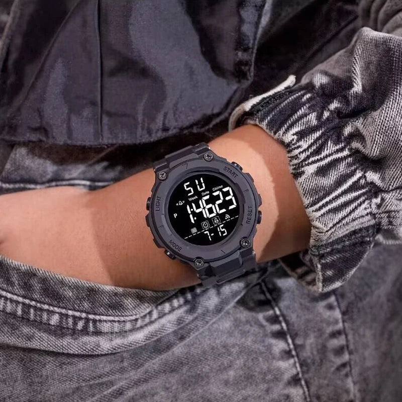 Men's Watches |   Led+Timer+Stopwatch+Alarm Clock |   Lightweight and Resistant to Falls |   Men's and Women's Gym Outdoor Universal Fashion Electronic Watch