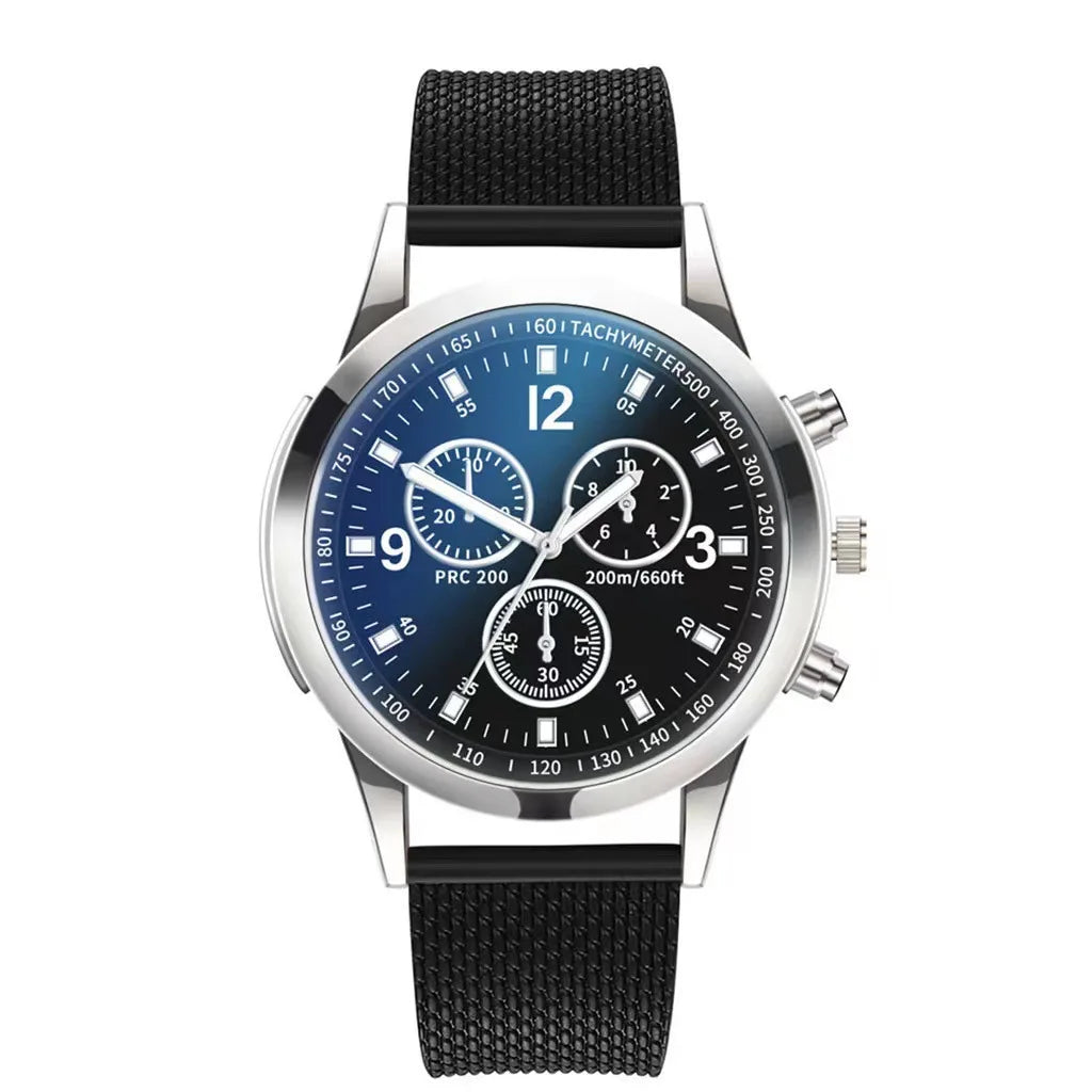 New Men Watches Luxury Band Round Watch Fashion Blu-ray Roman Watch for Man Relojes Para Hombre שעון ספורט Часы Мужские Наручные