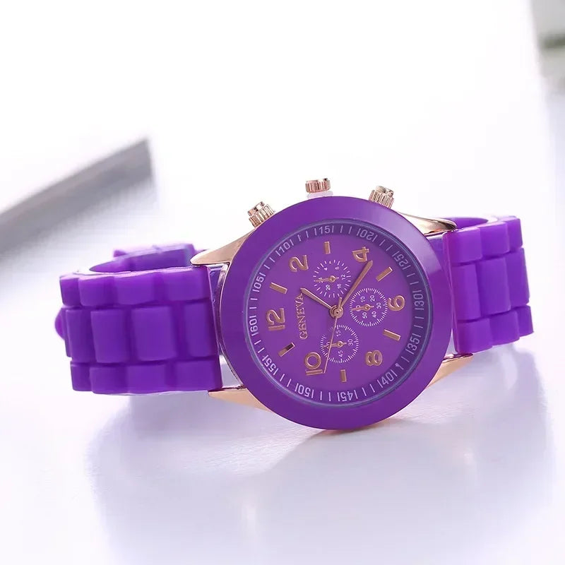 Women Watches 2024 New Fashion Luxury Brand Women Watch Silicone Strap Quartz Wrist Watch for Female Relogio Feminino Zegarki