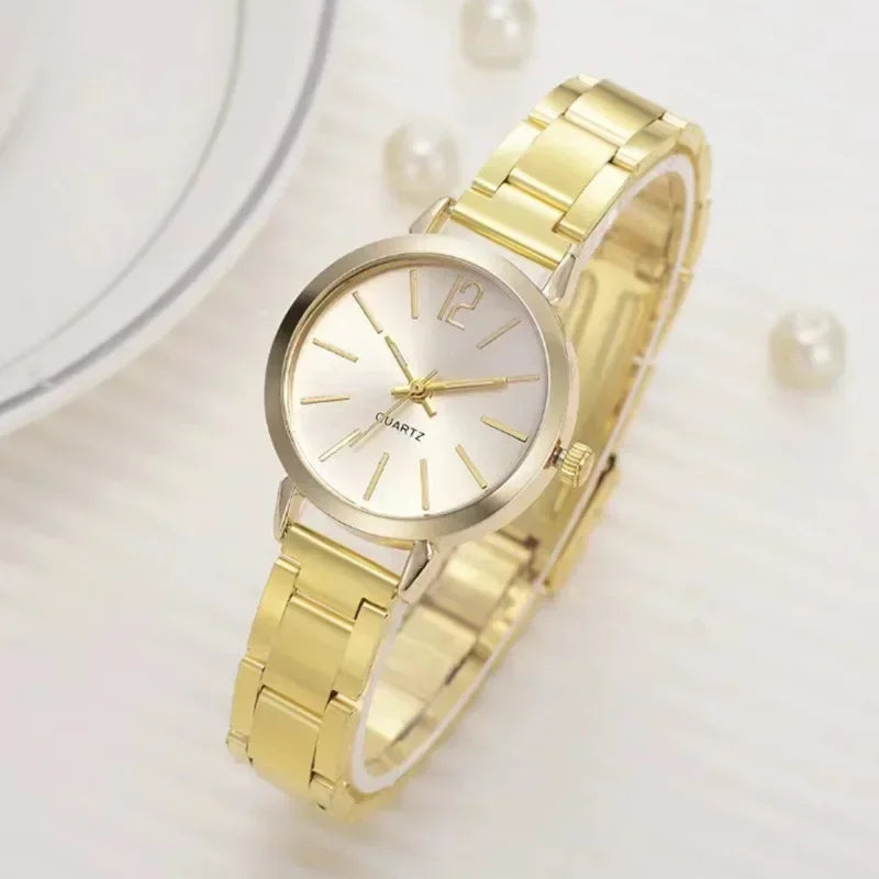 Luxury Wrist Watches for Women Fashion Analog Quartz Watch Stainless Steel Strap Ladies Watch Casual Digital Bracele Watch