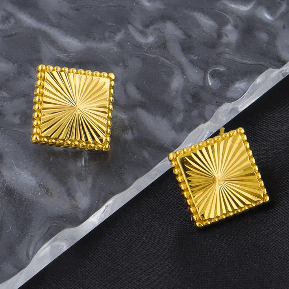 Costume Jewelry Set Gold Plated Earrings Necklace Set for Women Morocco America Dainty Classic Jewelry Set For Party Weddding