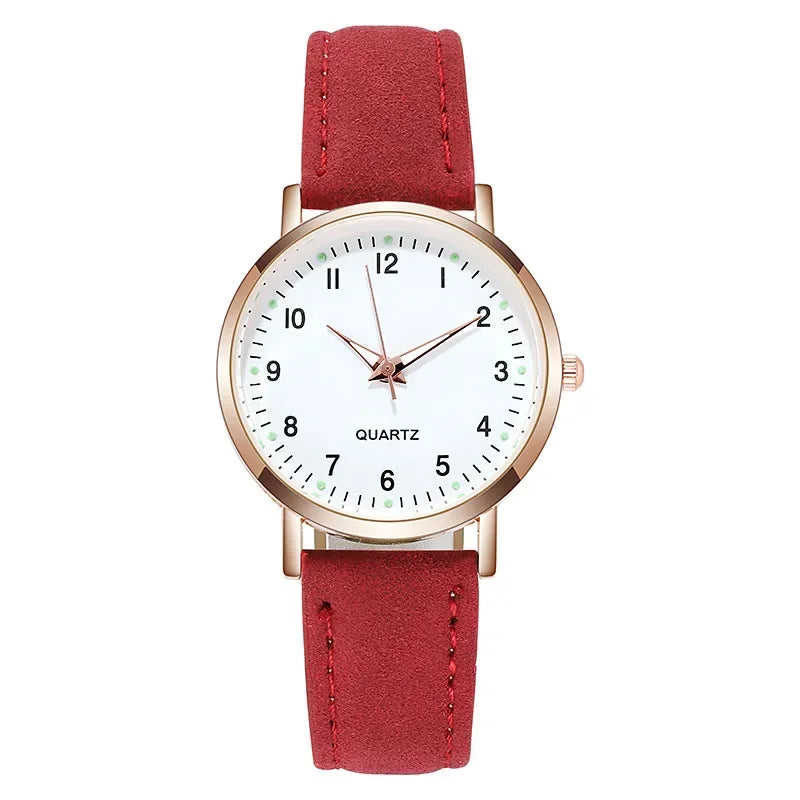 Ladies Wristwatches Montre Femme Women Watches Luminous Leather Bracelet Simple Watch Elegant Fashion Quartz Watch Reloj Mujer
