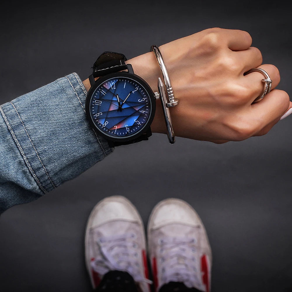 Fashion Wrist Watch Women  Quartz Wristwatches For Ladies Clock Female Hours Hodinky Montre Femme Large Dial PU