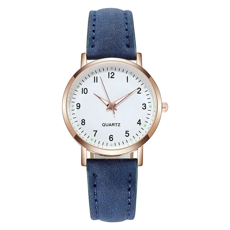Ladies Wristwatches Montre Femme Women Watches Luminous Leather Bracelet Simple Watch Elegant Fashion Quartz Watch Reloj Mujer
