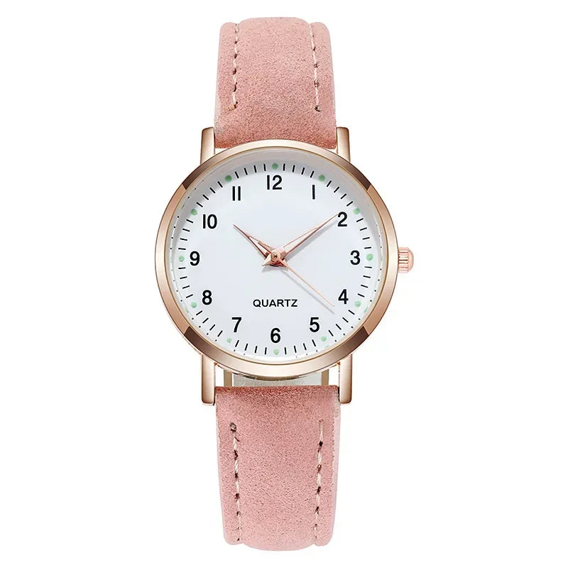 Ladies Wristwatches Montre Femme Women Watches Luminous Leather Bracelet Simple Watch Elegant Fashion Quartz Watch Reloj Mujer