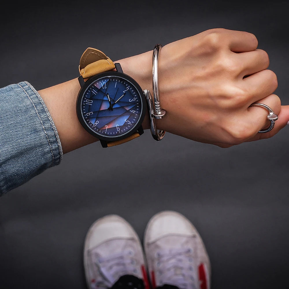Fashion Wrist Watch Women  Quartz Wristwatches For Ladies Clock Female Hours Hodinky Montre Femme Large Dial PU