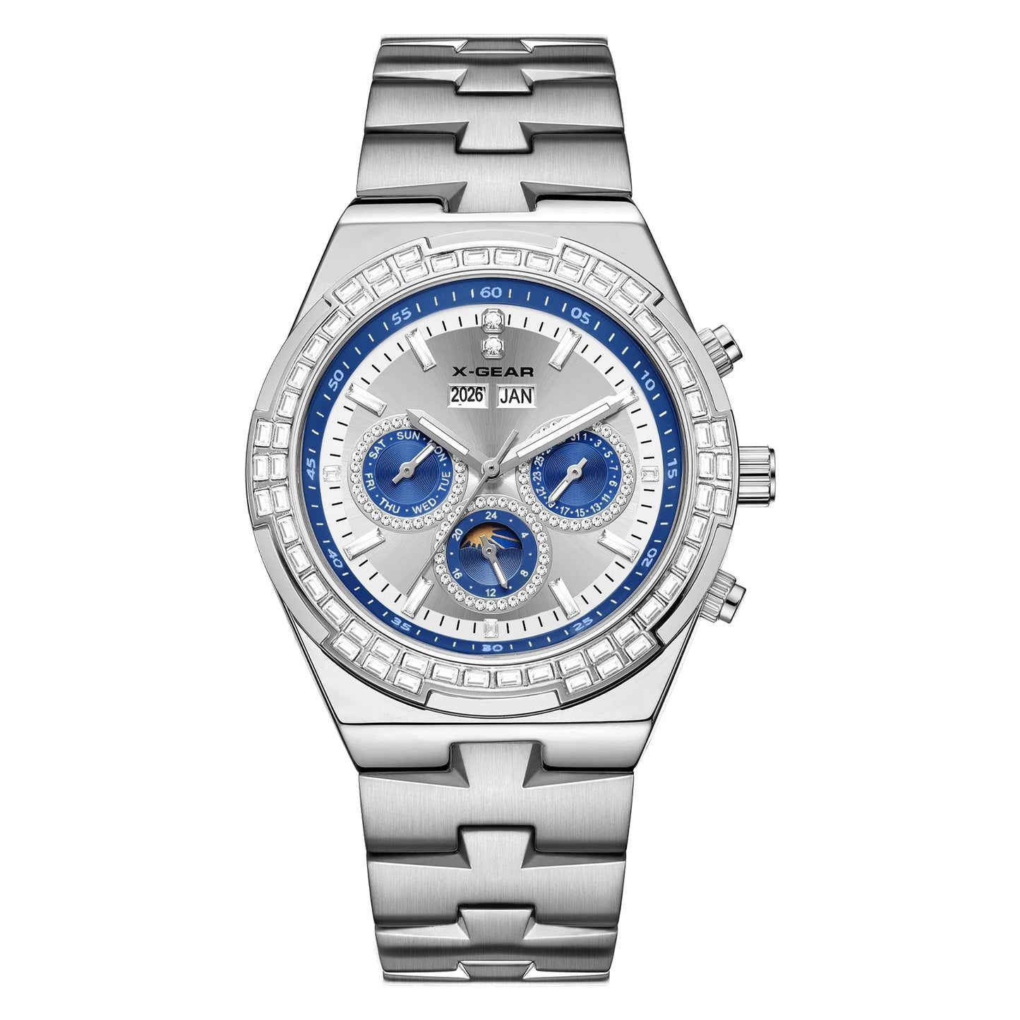 Men's Mechanical Watch  Waterproof Luminous Stainless Steel Strap Fashion Luxury Men's Timepiece