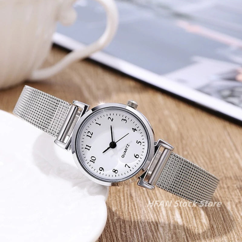 Women silver Bracelet Watch