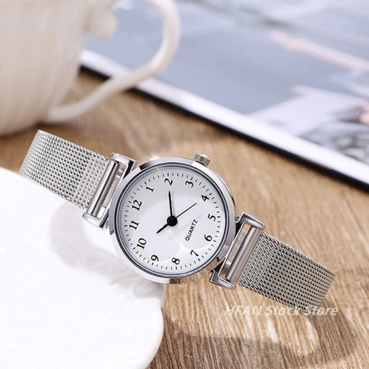 Women silver Bracelet Watch
