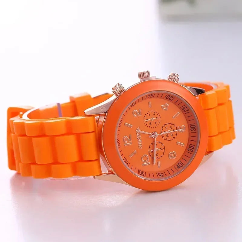 Women Watches 2024 New Fashion Luxury Brand Women Watch Silicone Strap Quartz Wrist Watch for Female Relogio Feminino Zegarki