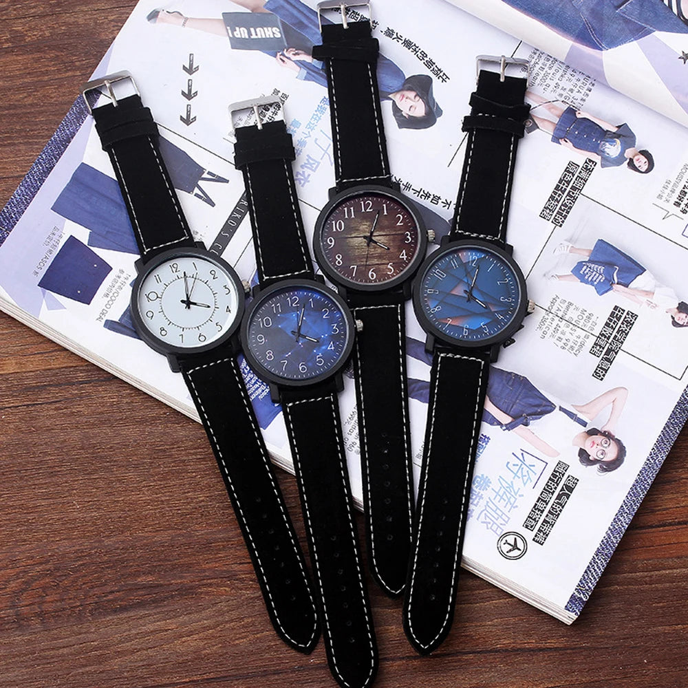 Fashion Wrist Watch Women  Quartz Wristwatches For Ladies Clock Female Hours Hodinky Montre Femme Large Dial PU