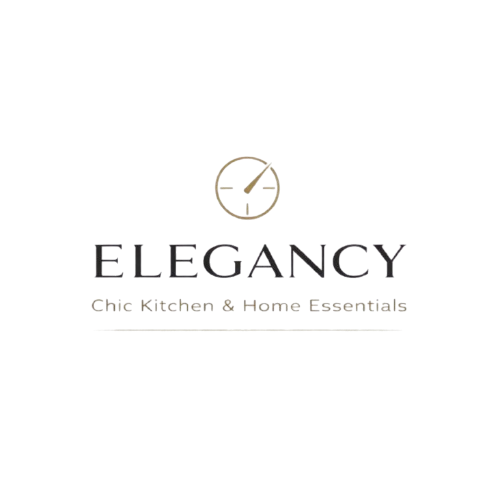 Elegancy brand logo for kitchen and home essentials on a white background